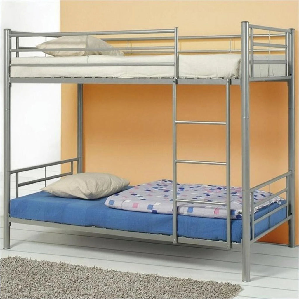 Modern Metal Twin over Full Bunk Bed L188