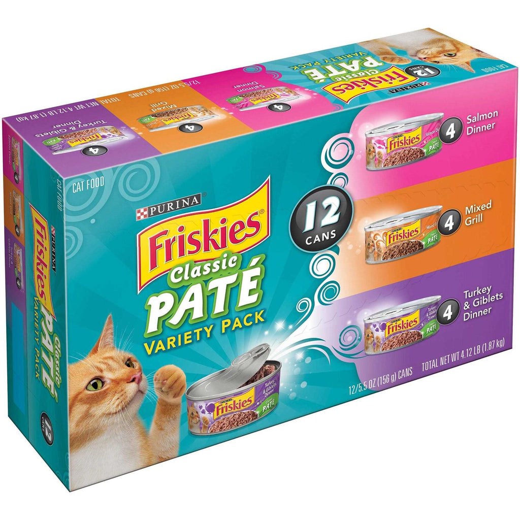 Salmon Turkey Mixed Grilled Wet Cat Food Variety Pack F293160