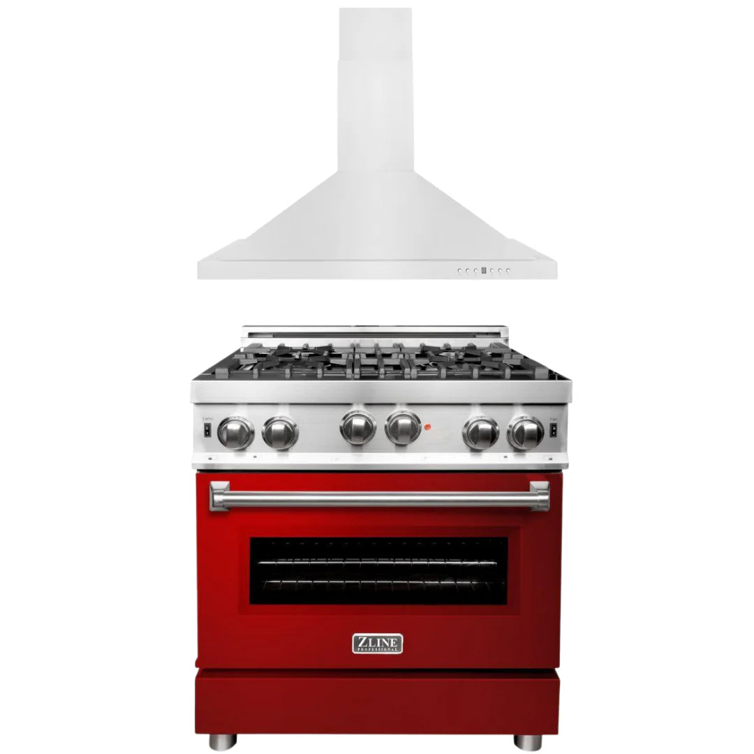 30 in. Gas Range and Range Hood Appliance Package H731