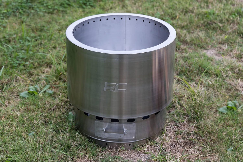 Stainless Steel Smokeless Fire Pit with Carry Bag X9757