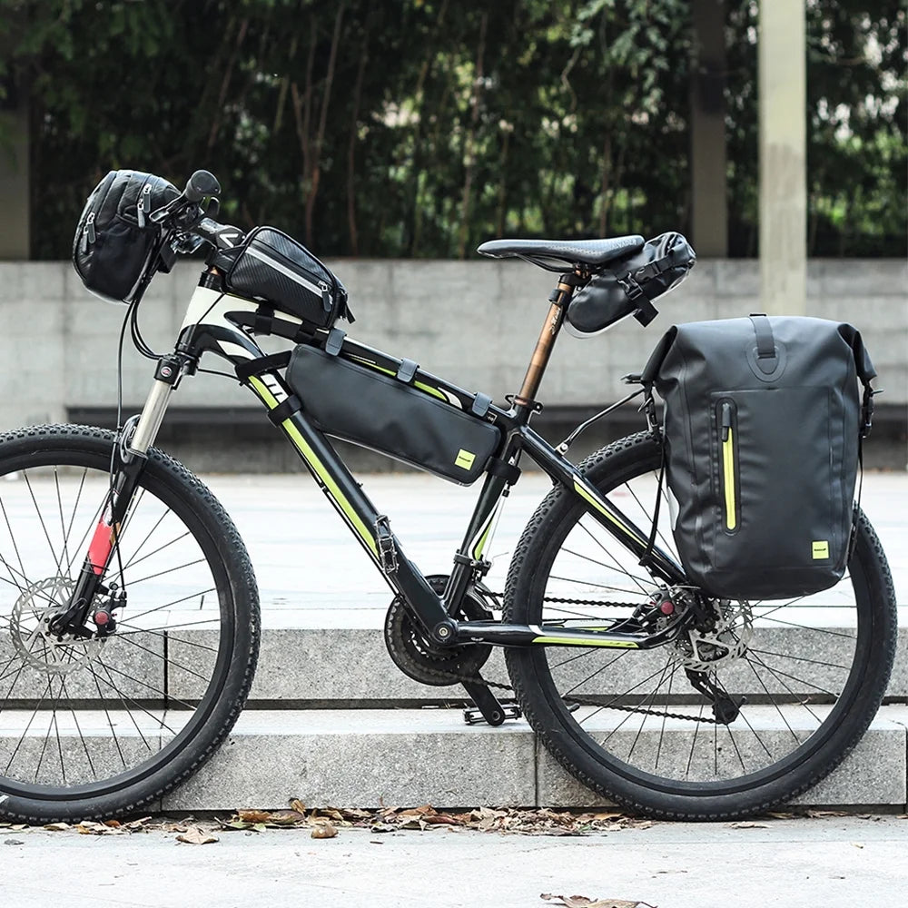 25L Waterproof Bike Rear Rack Pannier Bag C4158
