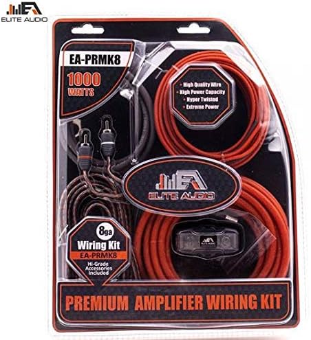 0 Gauge CCA Amplifier Wiring Kit with 20 feet 0 AWG and 2-Channel RCA Interconnects C609