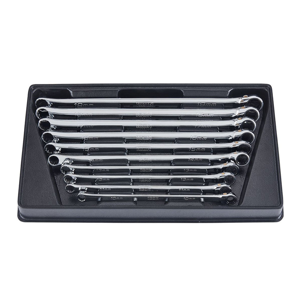 10 Piece Metric Double Box Ratcheting Wrench W42660