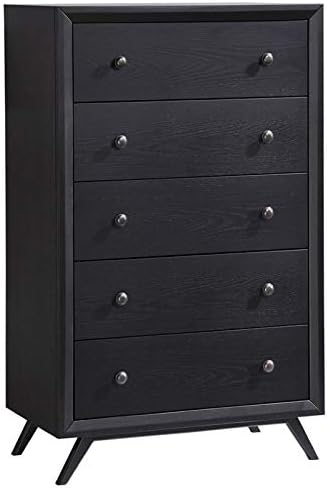 5 Drawer Dresser in Cappuccino W34665