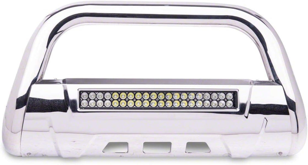 Stainless Steel Bull Bar with Skid Plate and 20-Inch Dual Row LED Light Bar J44933