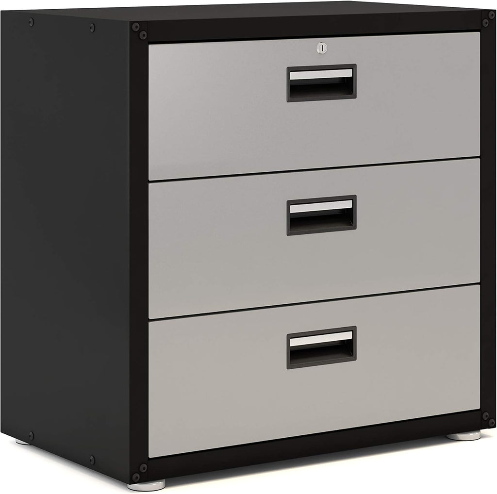 White 3 Drawers Steel Cabinet C49381
