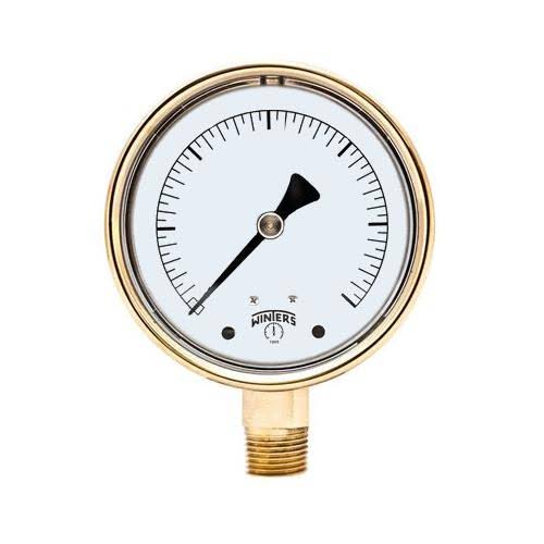 4x22 Brass Case Pressure Gauges Q959402