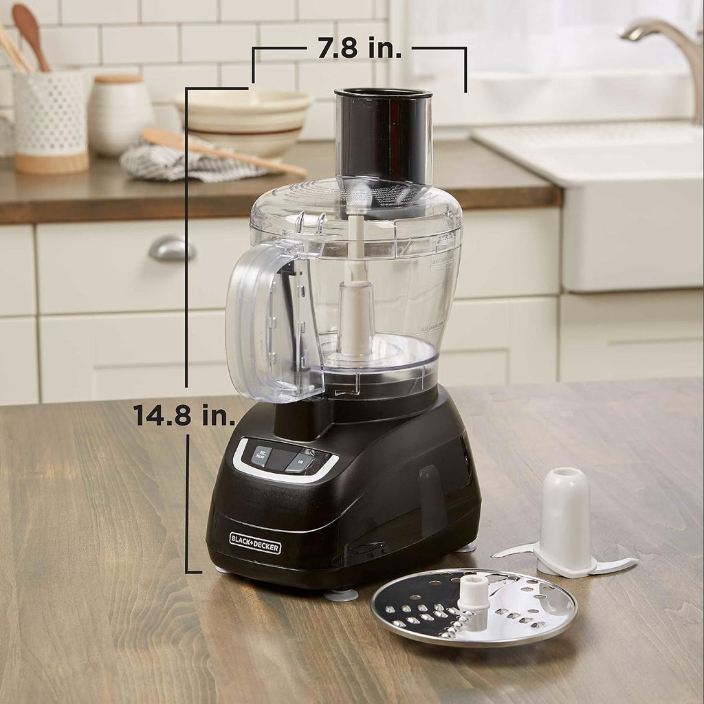 8-Cup Food Processor with Stainless Steel Blade, Black M7510