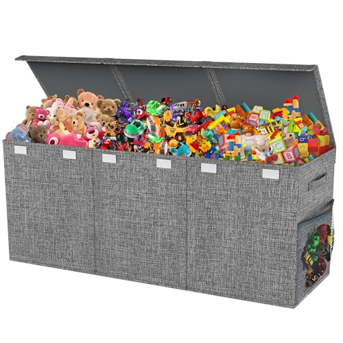 Extra Large Collapsible Toy Chest, Gray M781362