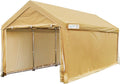 10’x20’ Heavy Duty Galvanized Carport Car Canopy with Reinforced Steel Cables and Ground Bars Z804261