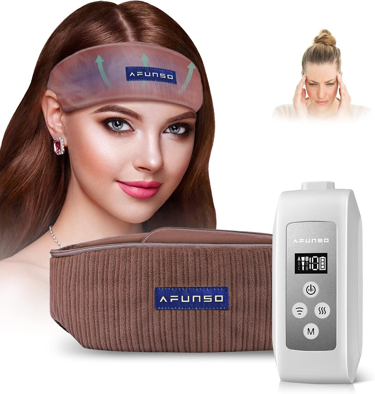 Adjustable Rechargeable Head Massager Pack of 2 S122109