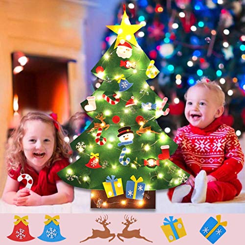 Felt Christmas Tree 26Pcs 3.2ft Wall Hanging T43673