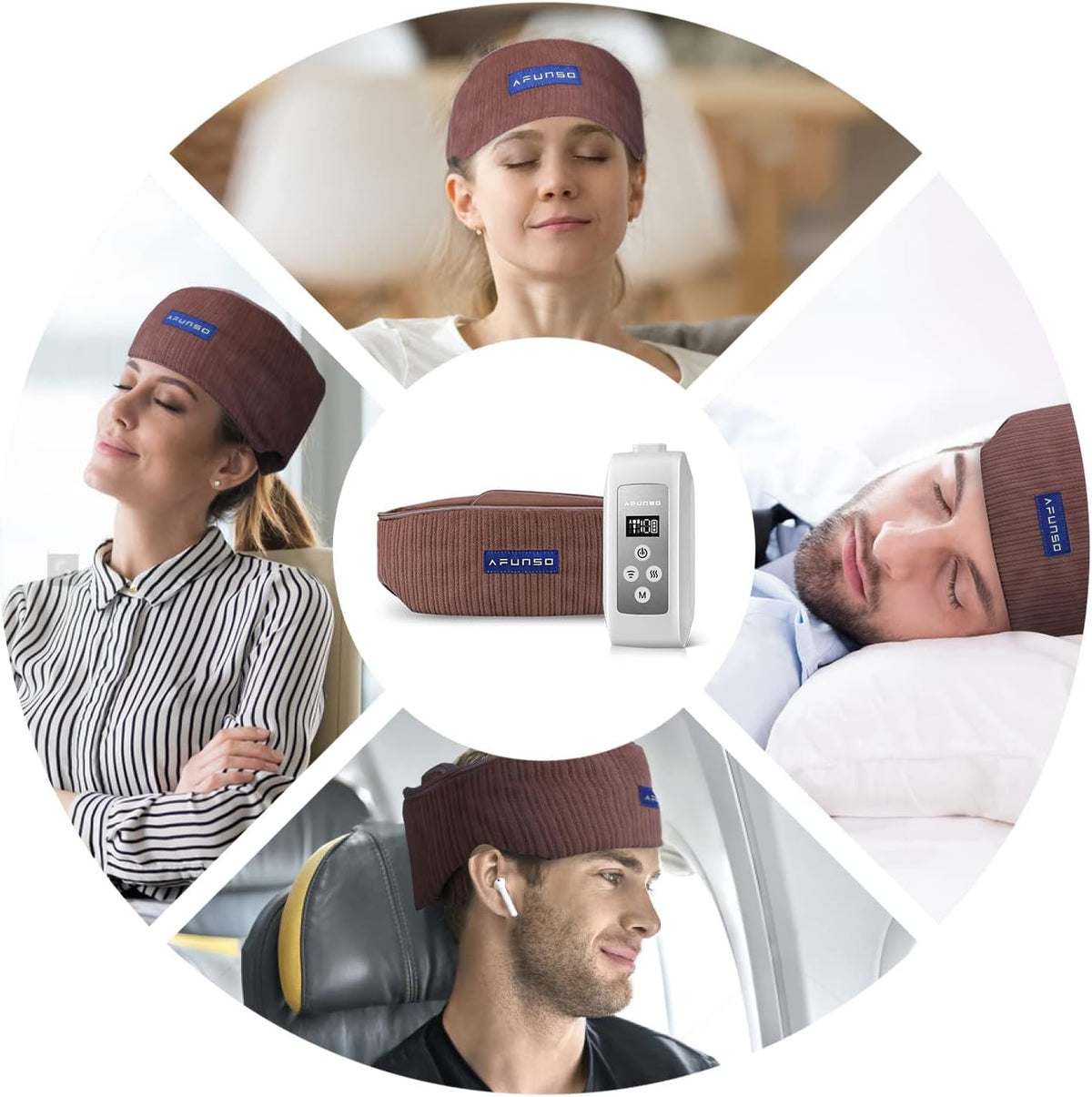Adjustable Rechargeable Head Massager Pack of 2 S122109