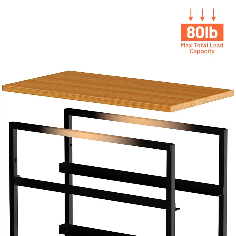 Black 4 Drawer Narrow Dresser Storage Tower S2352
