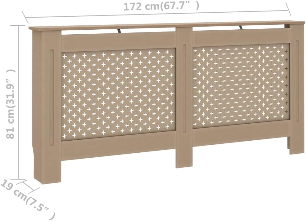 67.7"x7.5"x31.9" MDF Radiator Cover G634