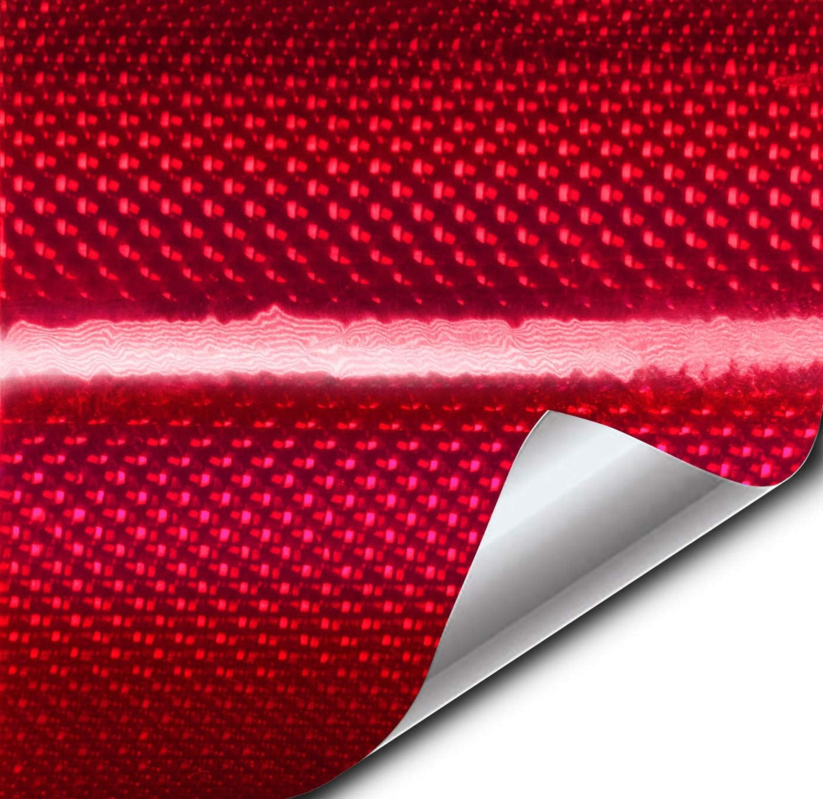 Holographic Weave High-Gloss Vinyl Car Wrap (3ft x 5ft, Green) Pack of 2 L4666