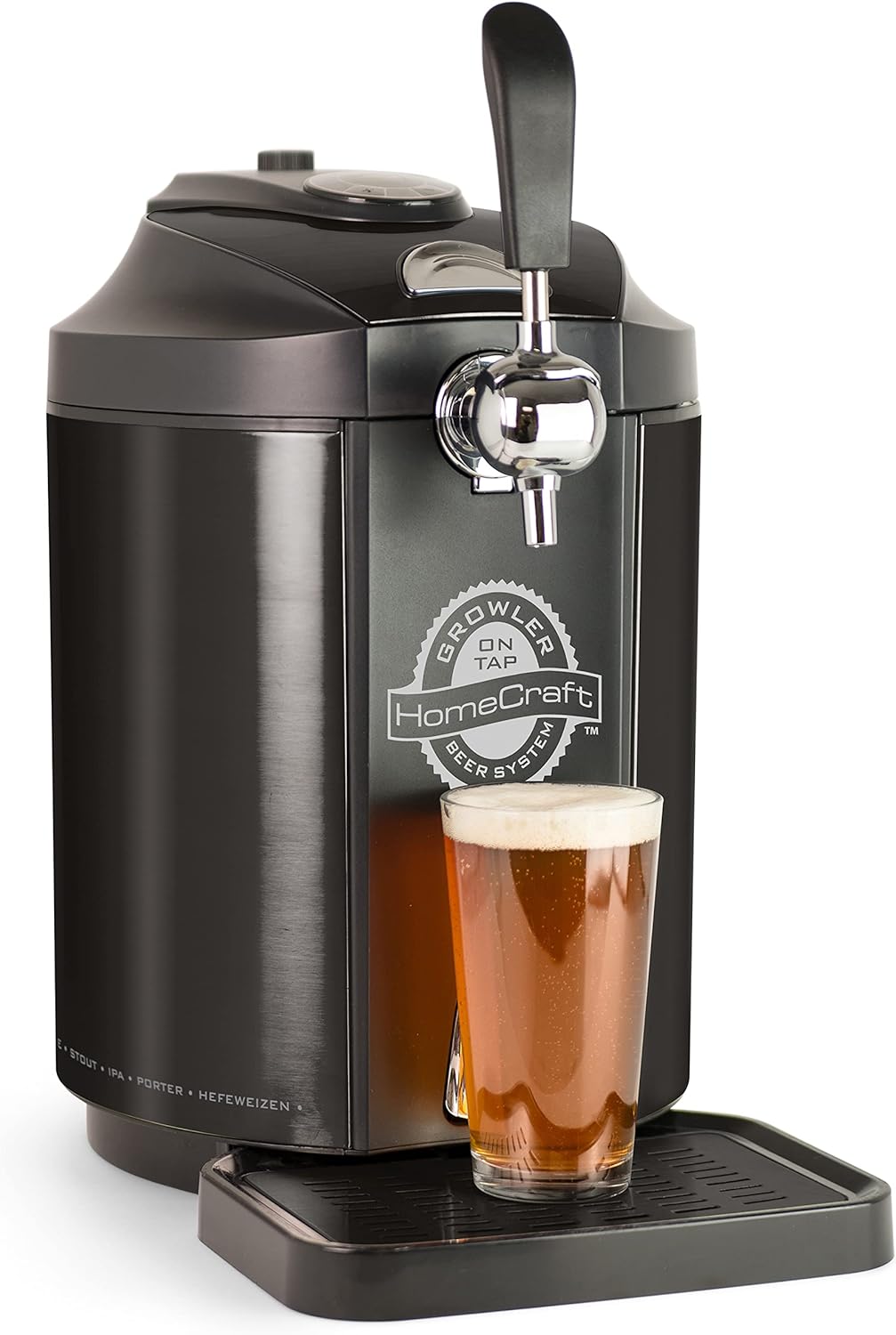Black Stainless Steel Mini Kegerator Cooling System O803