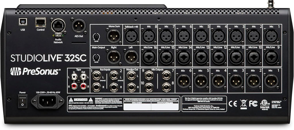 32-channel digital mixer with AVB networking L1515