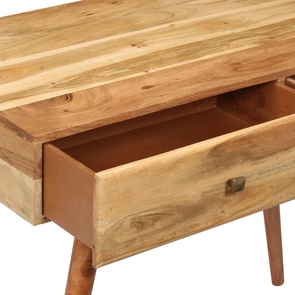 Acacia Wood Writing Desk with 2 Storage Drawers R320737