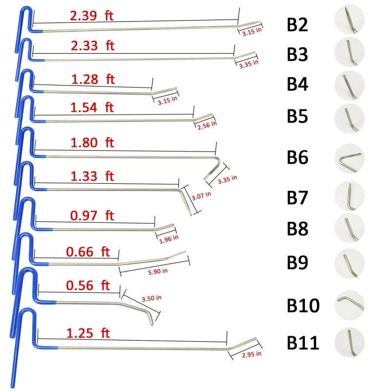 21 Pcs Paintless Dent Repair Tools Kit Z219
