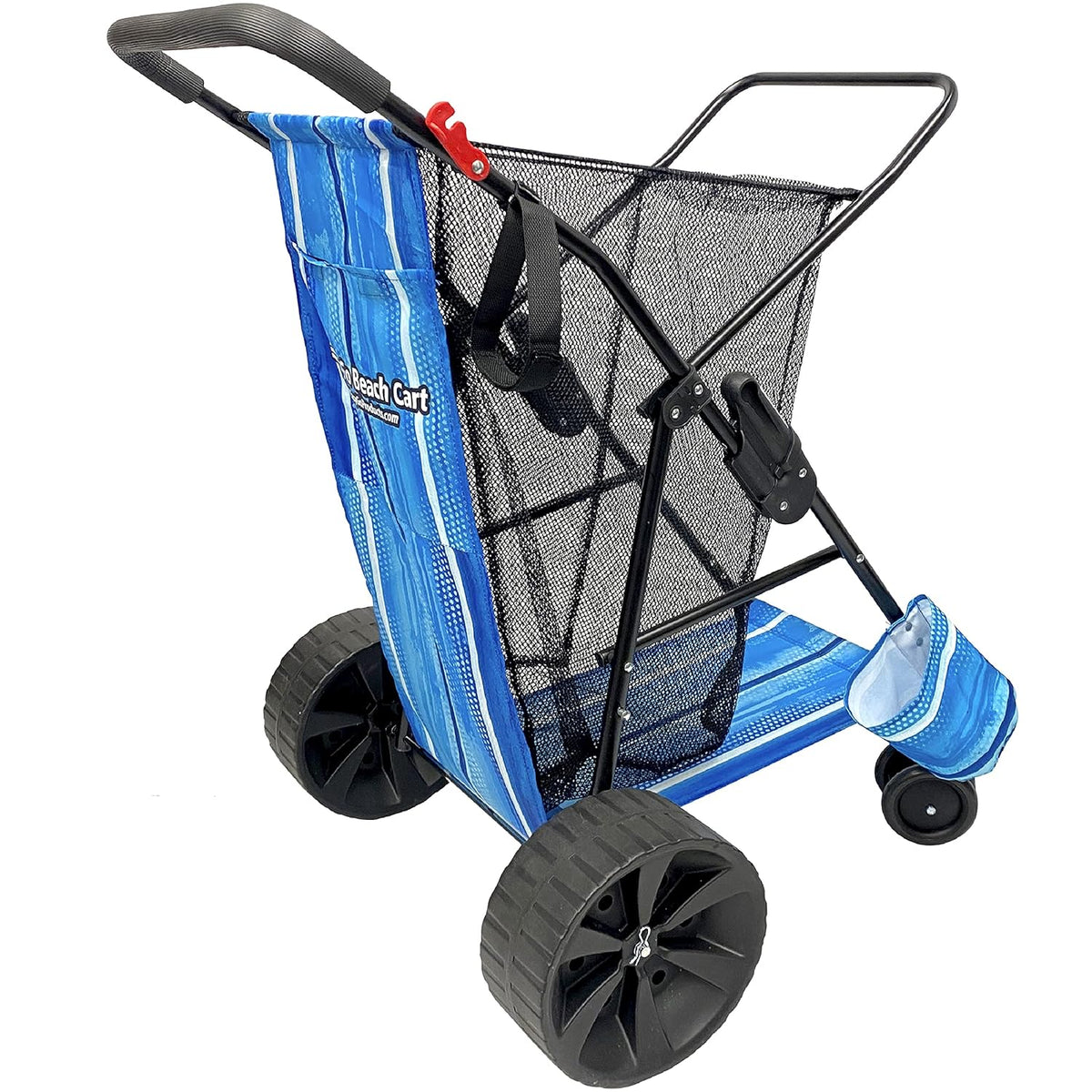 Heavy Duty Folding Beach Cart with Sand Wheels and Storage Pouch Z3088