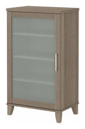 Ash Gray Media Storage Cabinet D68225