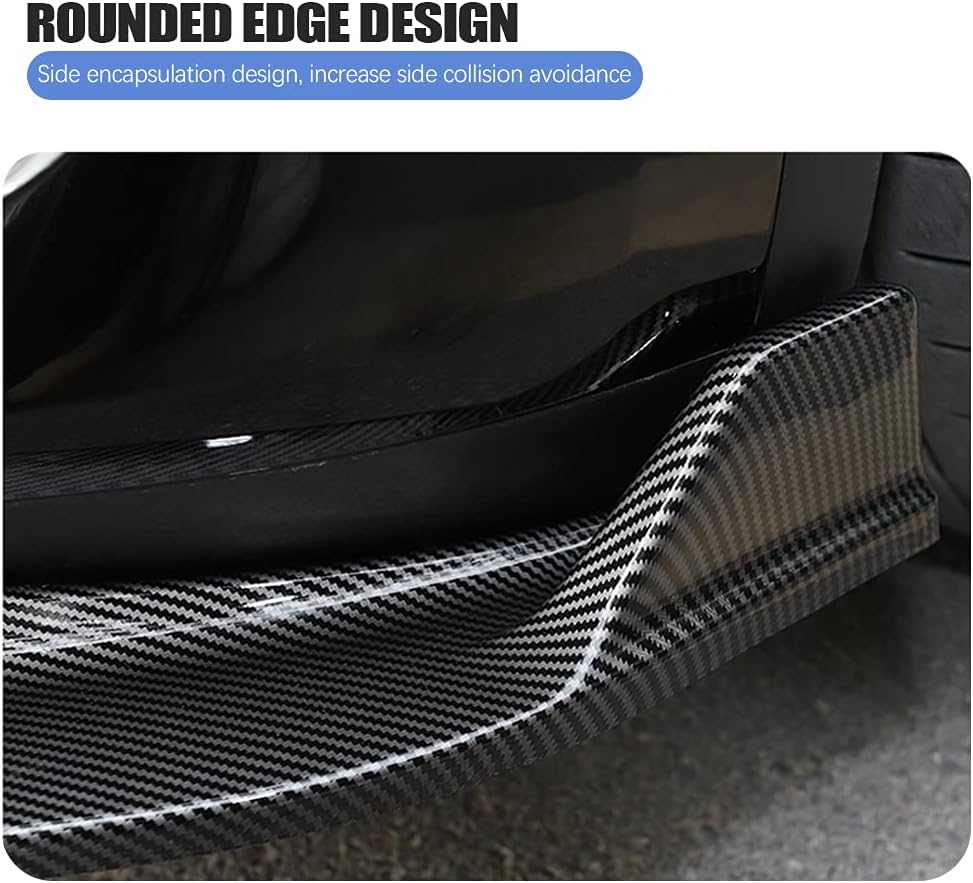 Glossy Carbon Fiber Pattern Front Bumper Lip Kit for Tesla Model Y Z900845