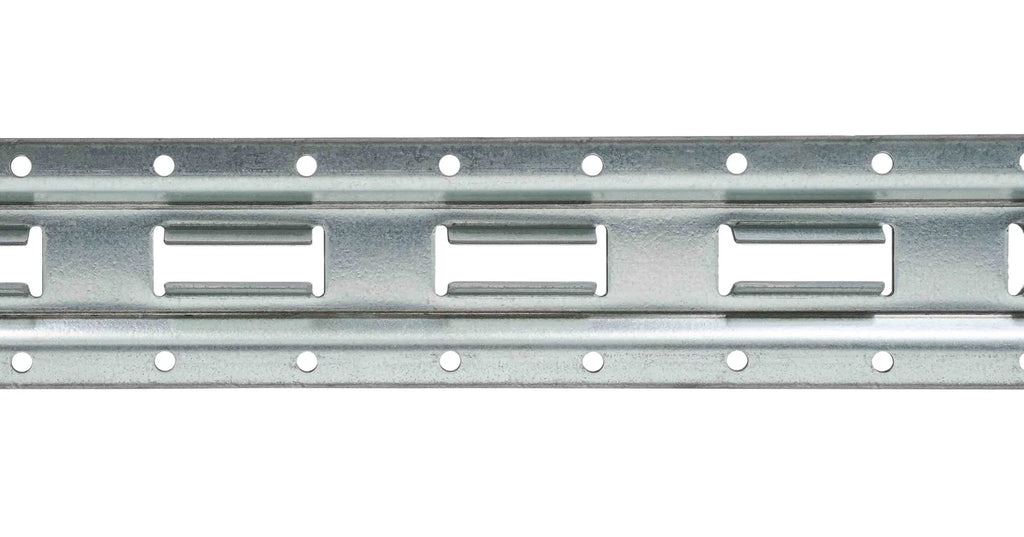 (8 Pack) 5' Vertical Galvanized Steel Bolt-On E-Track Tie-Down Rail M854309