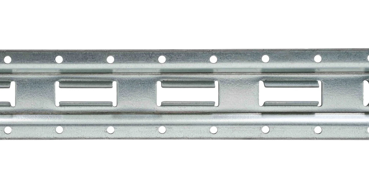 (8 Pack) 5' Vertical Galvanized Steel Bolt-On E-Track Tie-Down Rail M854309