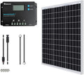 50W Monocrystalline 12V Solar Panel Kit with 10A PWM LCD Charge Controller and USB Ports E456703
