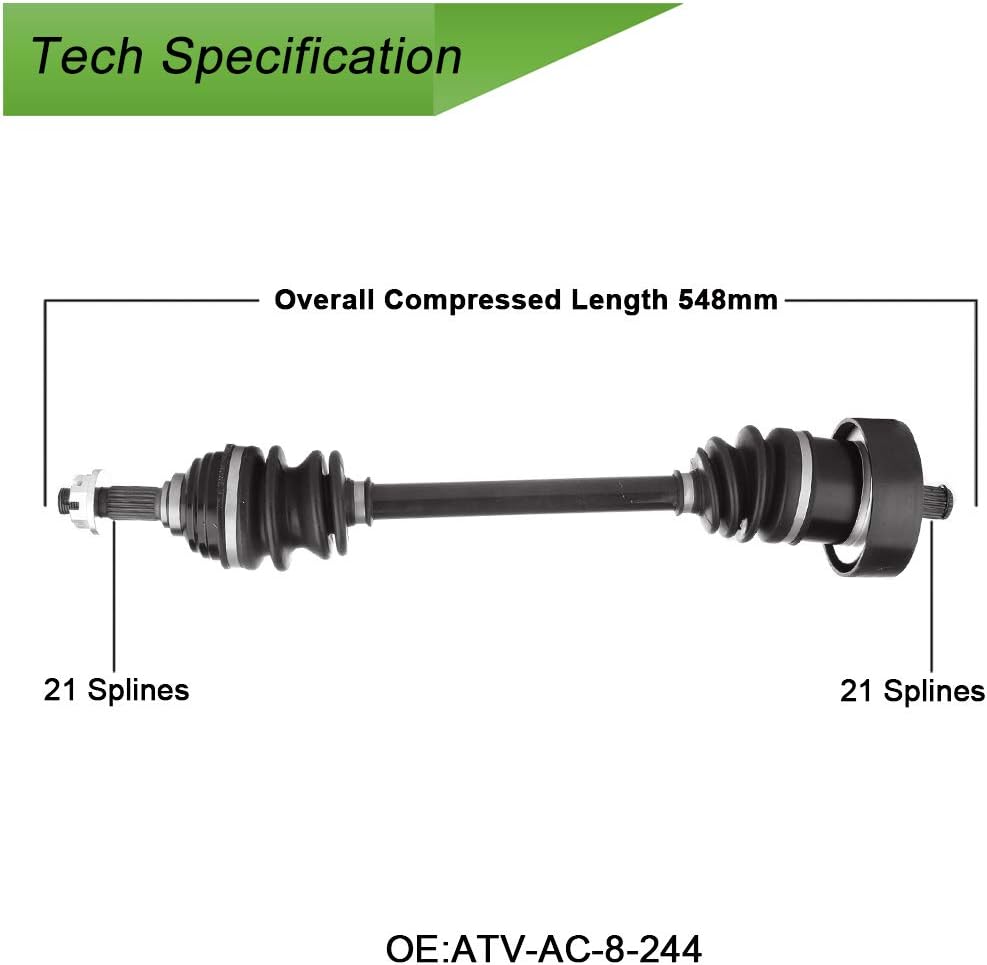 CV Axle Drive Shaft Assembly Pack of 2 N323966