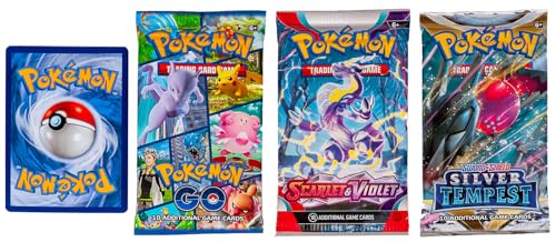 Pokémon Cards 5 Packs + 50 Cards Mini-Binder N90771