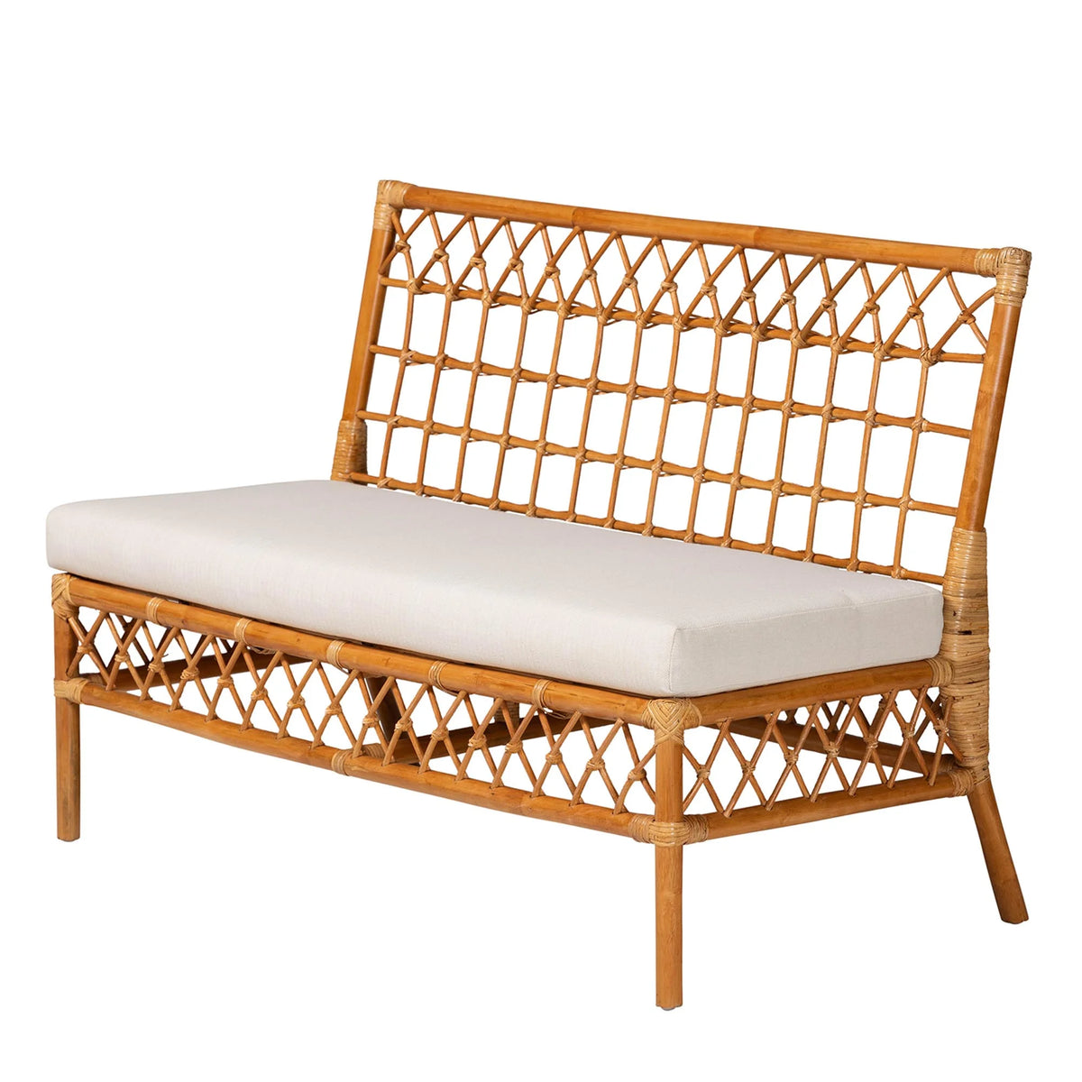 Honey Rattan 4-Piece Dining Nook Set U620781