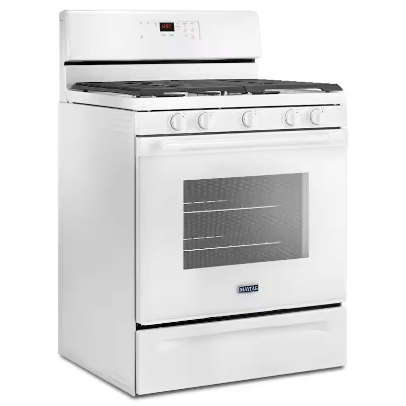 5.0 cu. ft. Gas Range with 5th Oval Burner in White T88001