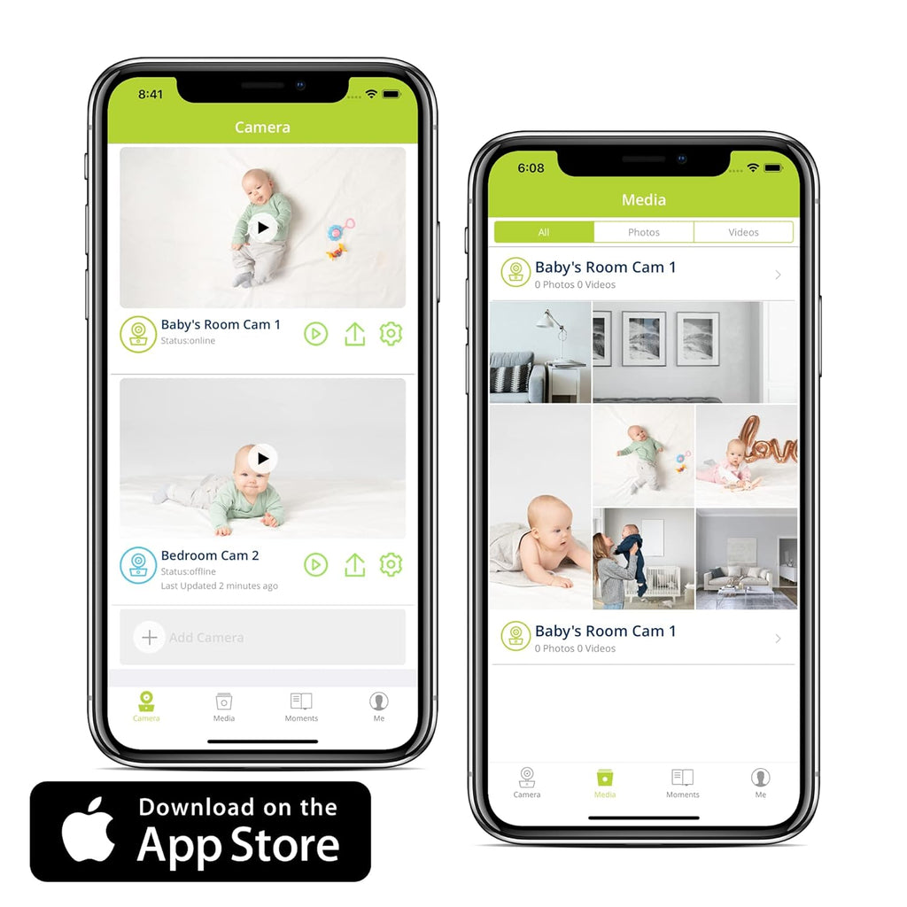 Smart HD Baby Monitor with Pan-and-Tilt F1710