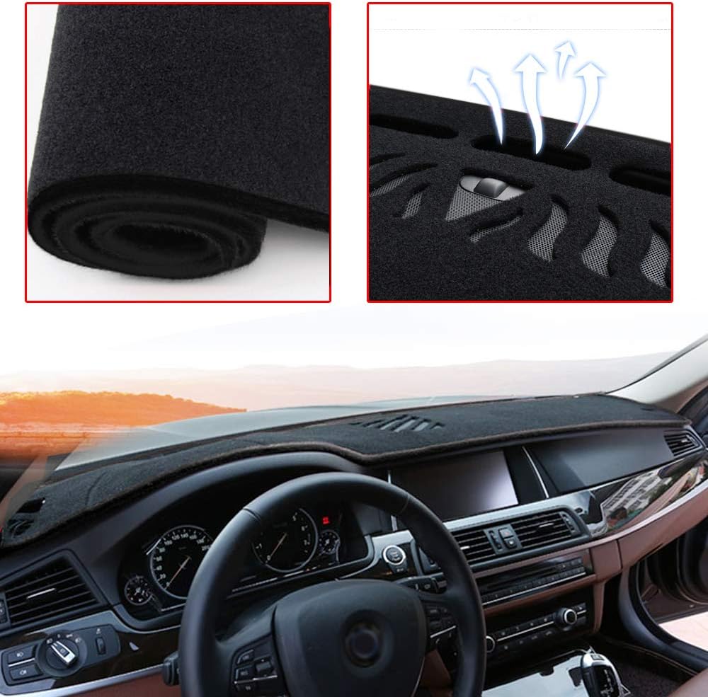 Black Carpet Dashboard Cover Mat W63714