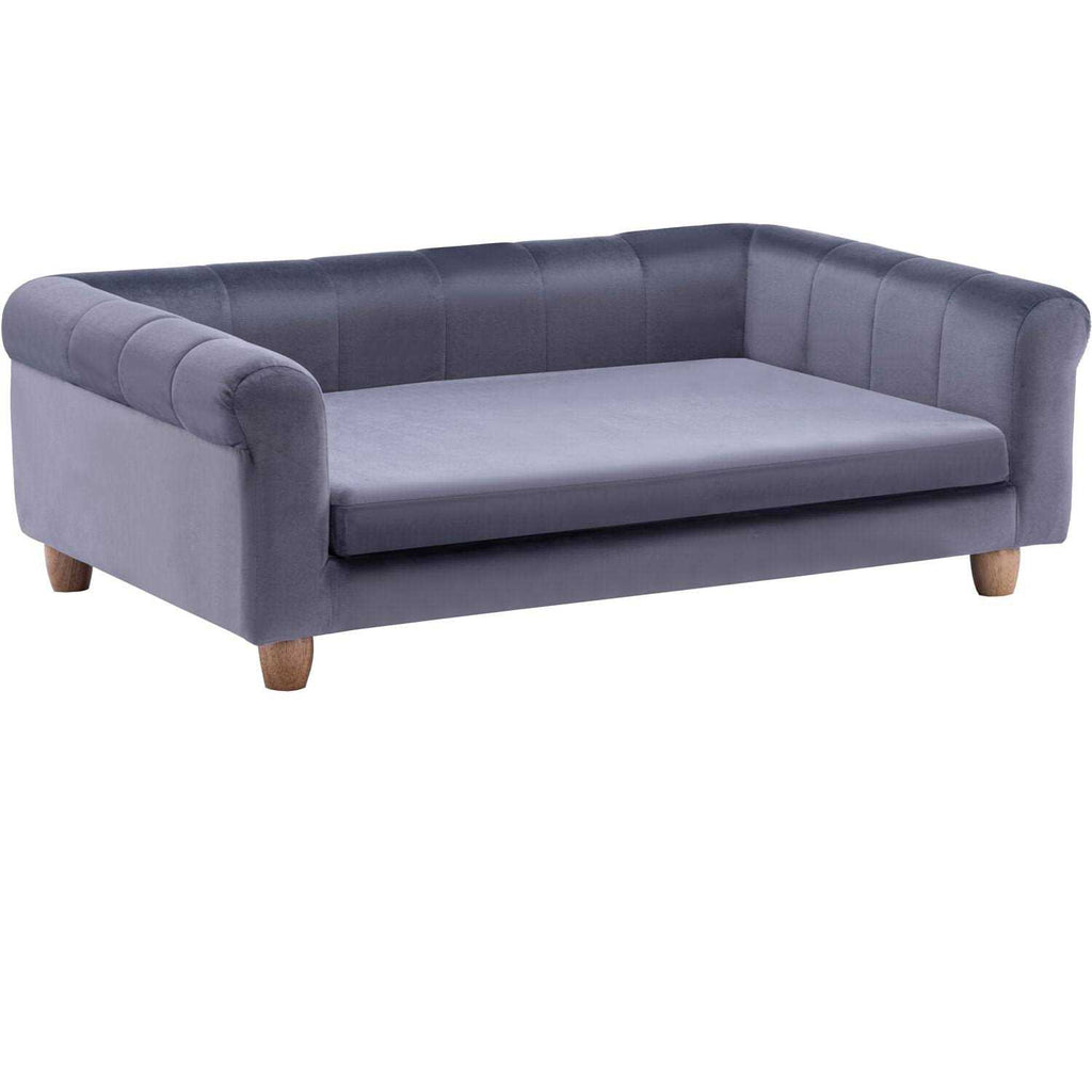 42-in. Faux-Velvet Rectangle Pet Bed E964