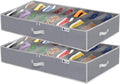Extra Large Underbed Shoe Storage Organizer, Set of 2 Gray C583