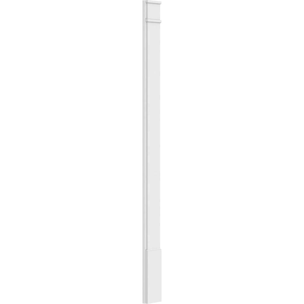 Plain PVC Pilaster with Decorative Capital & Base (Pair) A37241