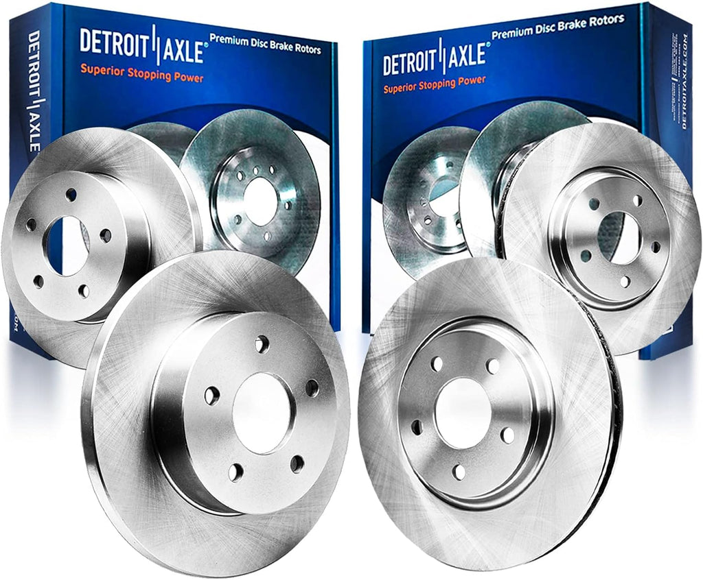 Front and Rear Disc Brake Rotors 4pc Set B6779