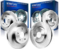Front and Rear Disc Brake Rotors 4pc Set B6779