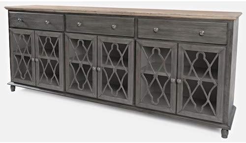 Six Door Grey Accent Cabinet Q301349