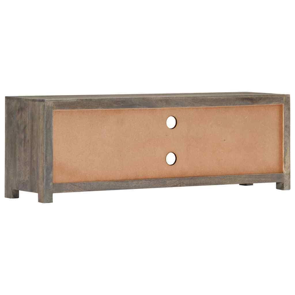Gray Solid Mango Wood TV Cabinet Q91209