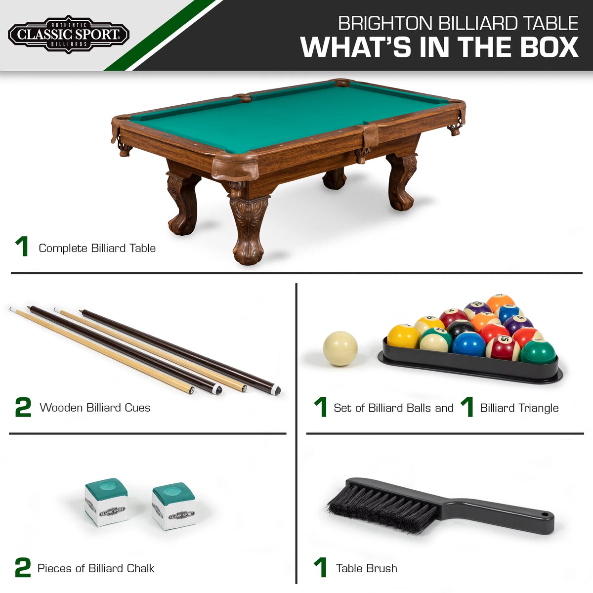 Green Billiard Pool Table X75197