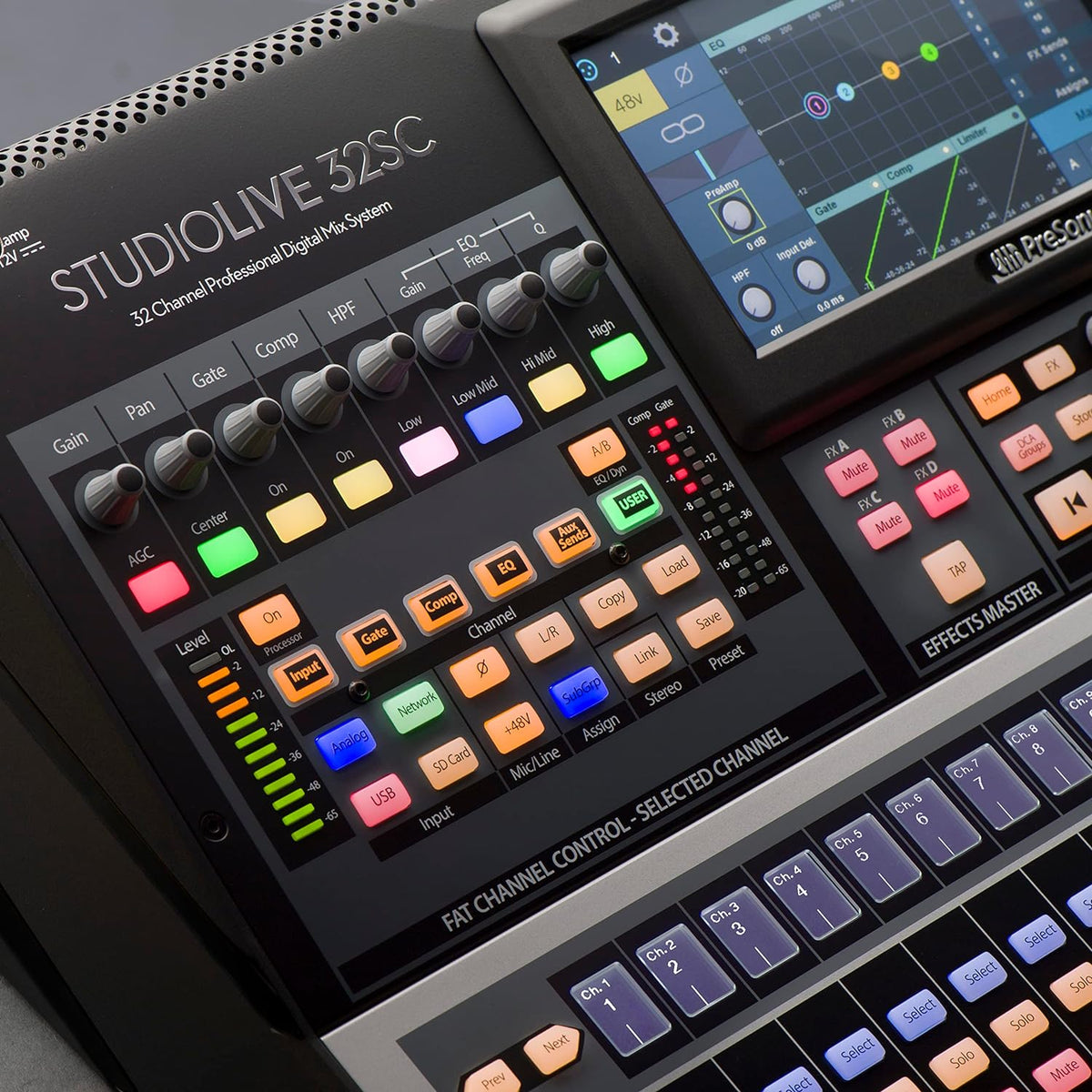 32-channel digital mixer with AVB networking L1515