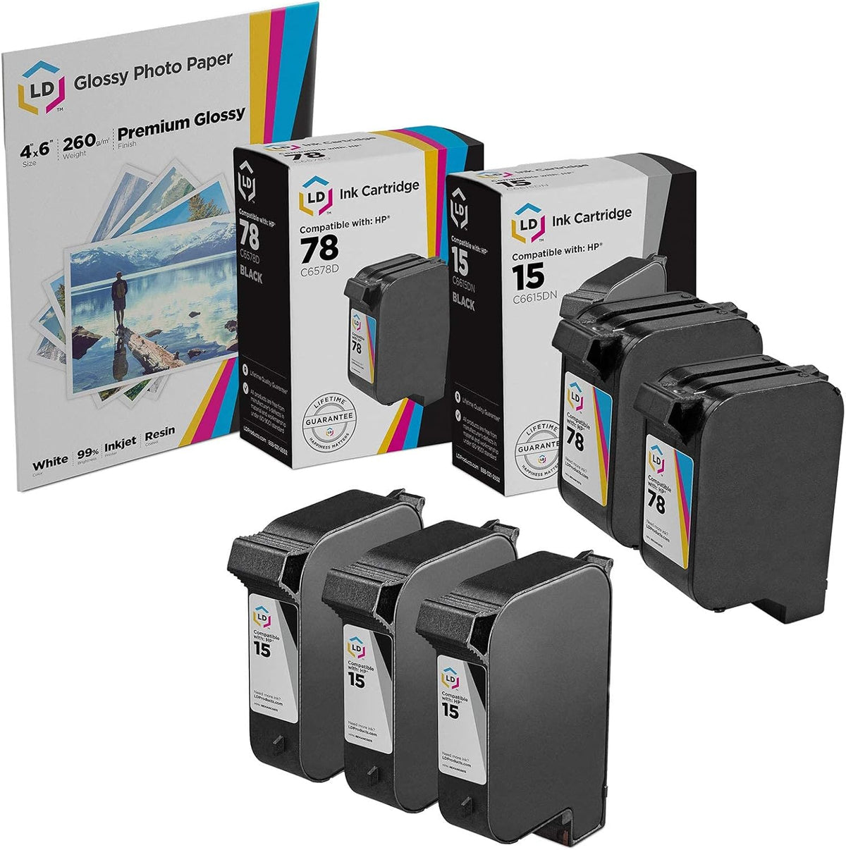 Remanufactured Ink Cartridge 5-Pack J307729