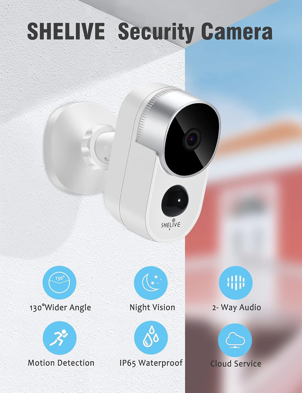 Wireless Rechargeable Battery 1080P HD Waterproof Security Camera V1067