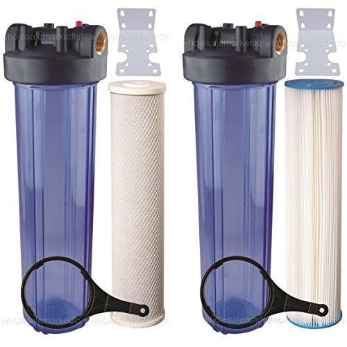 20x22 Whole House Water Filter with Pleated Sediment & Carbon Filters E626