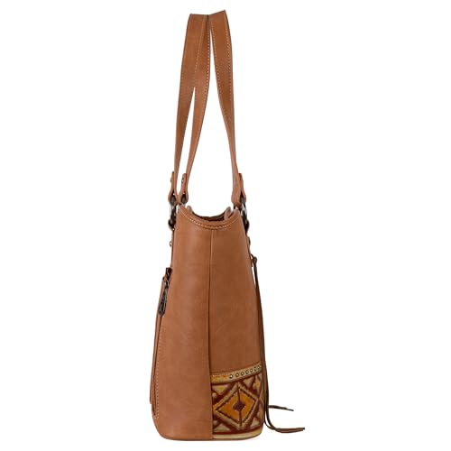 Western Tote Bag Tooled Shoulder Top Handle Handbag R451935