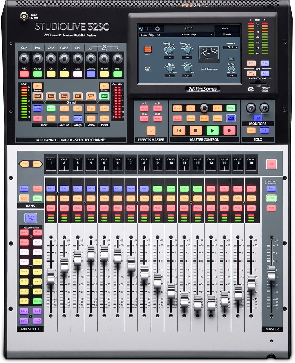 32-channel digital mixer with AVB networking L1515